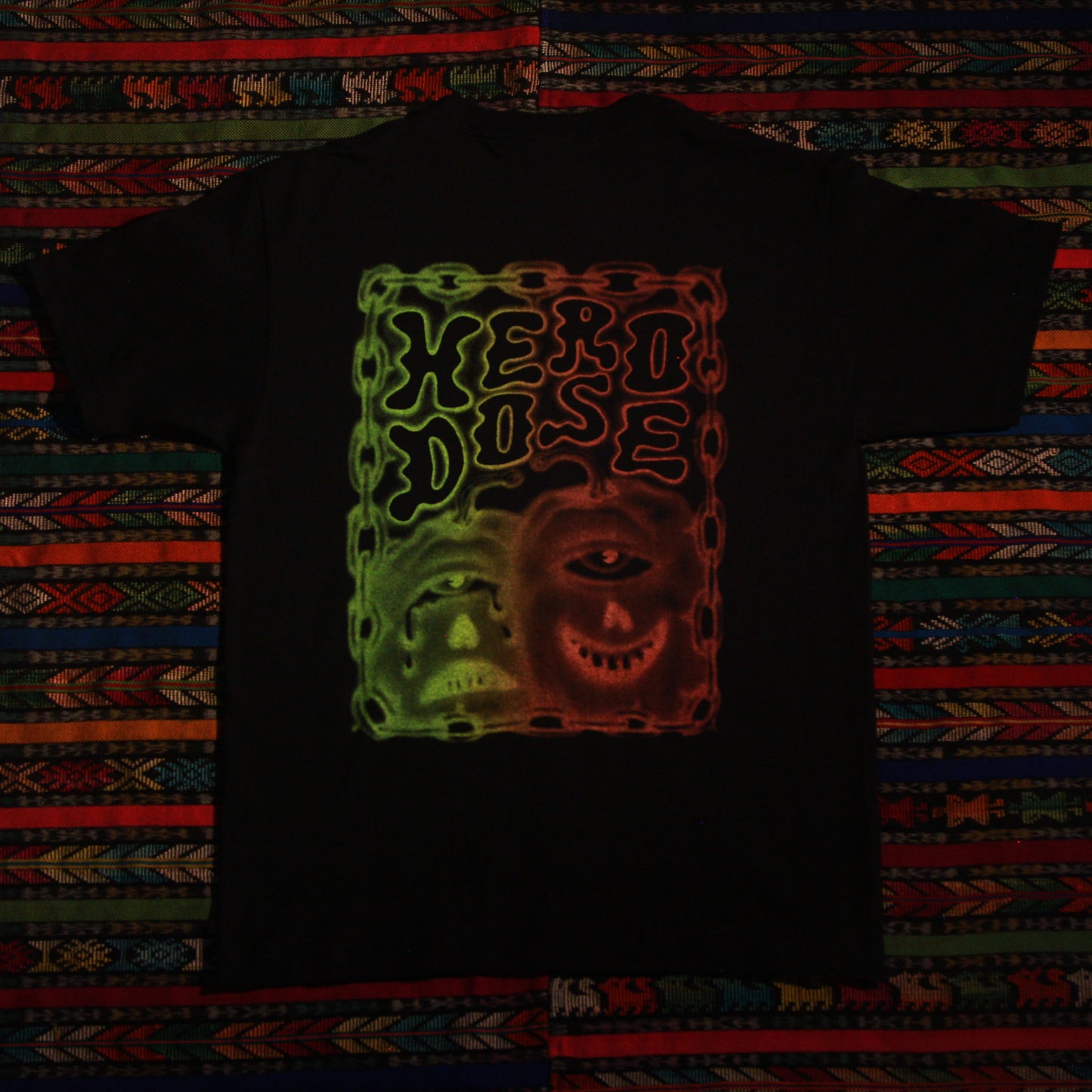 T-Shirt - "Laugh Now Cry Later" - Creme / Black / Multicolor