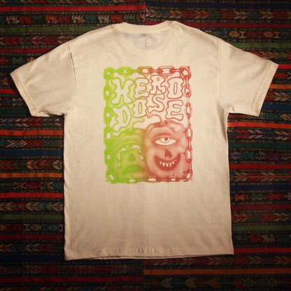 T-Shirt - "Laugh Now Cry Later" - Creme / Black / Multicolor