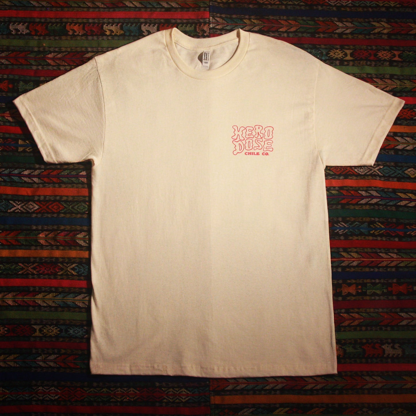 T-Shirt - "Laugh Now Cry Later" - Creme / Black / Multicolor