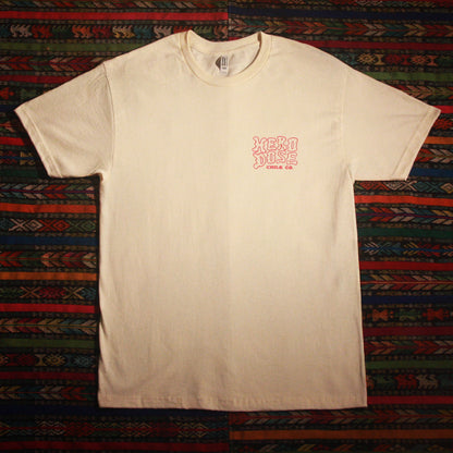 T-Shirt - "Laugh Now Cry Later" - Creme / Black / Multicolor