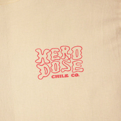 T-Shirt - "Laugh Now Cry Later" - Creme / Black / Multicolor