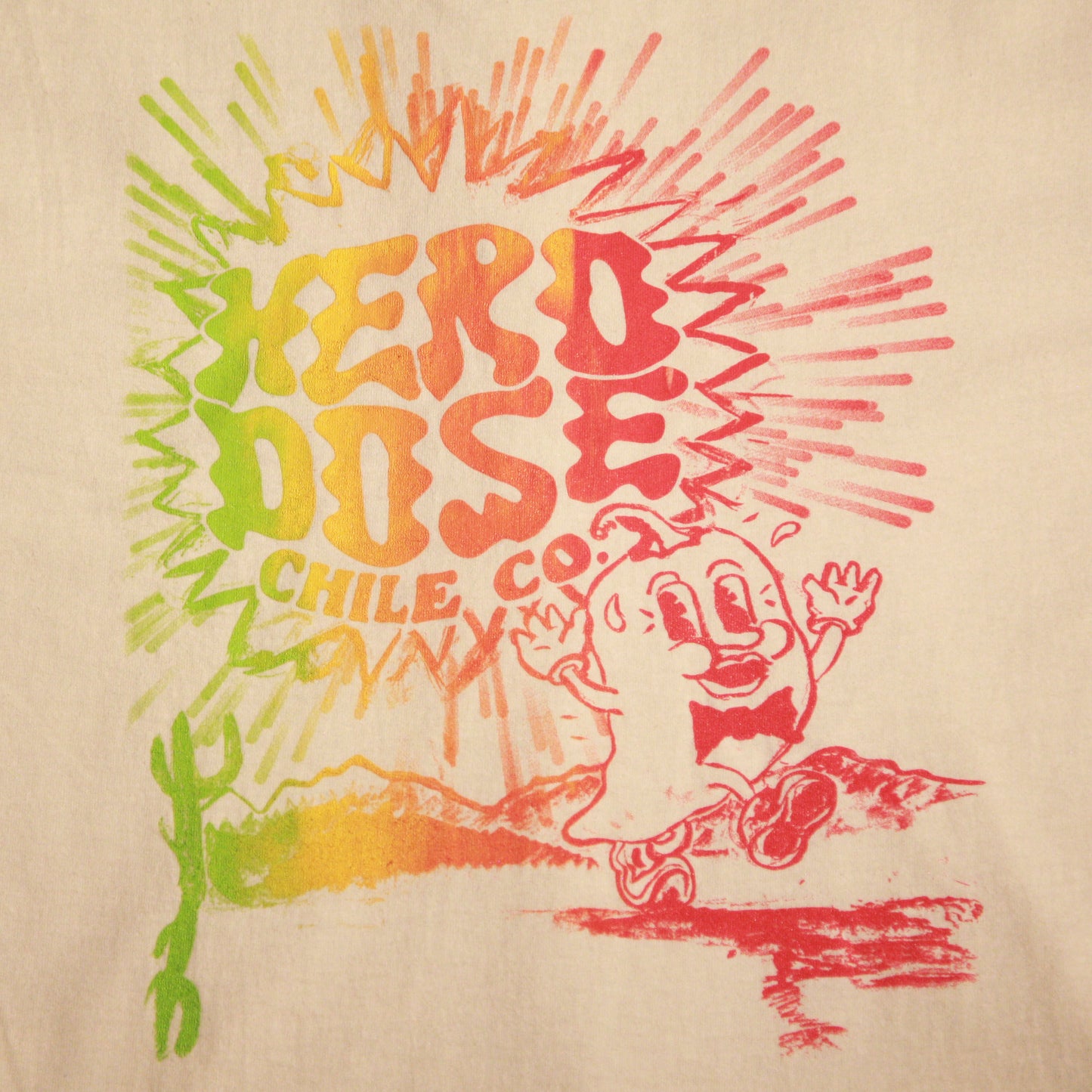 T-Shirt - "Chileman Sunshine" - Creme / Black / Multicolor